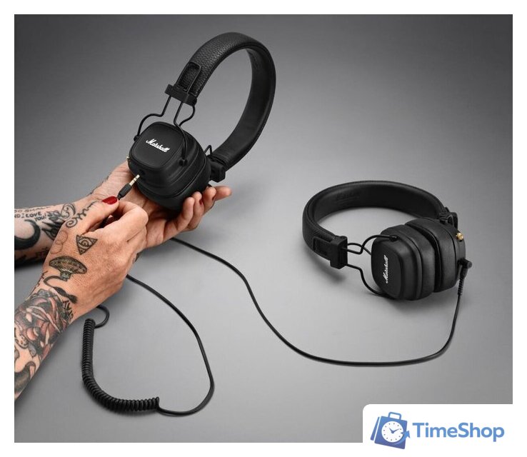 Наушники Marshall Major IV (черный) - Изображение №7 — Интернет-магазин Time-Shop