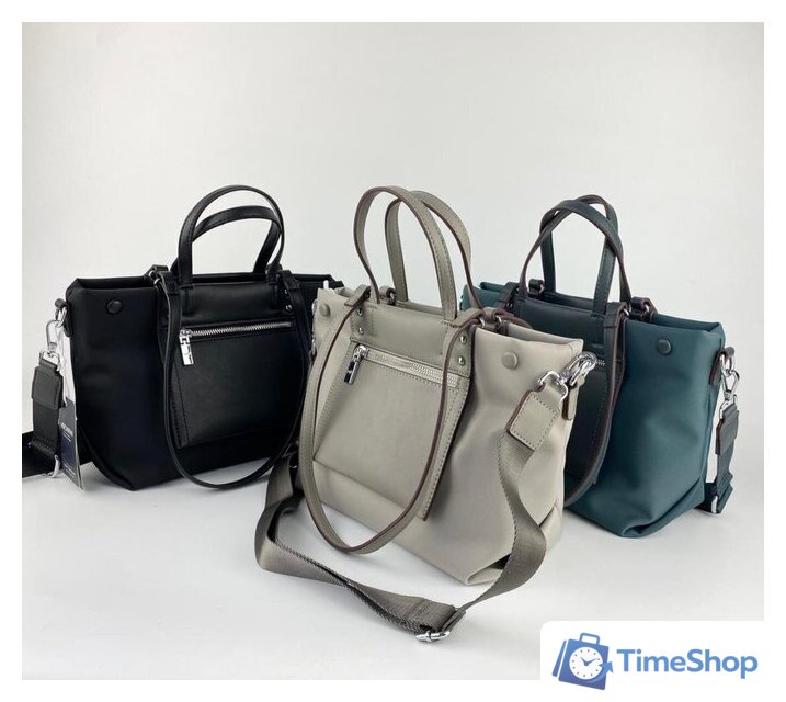 Женская сумка Mironpan 82351 (светло-серый) - Изображение №5 — Интернет-магазин Time-Shop