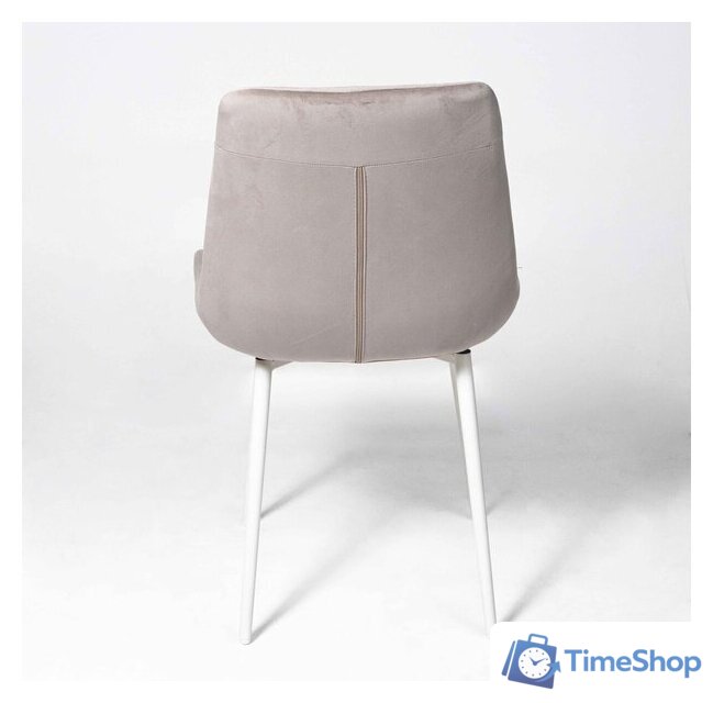 Стул Алвест AV 405 (бежевый бархат Confetti smoke/белый) - Изображение №5 — Интернет-магазин Time-Shop