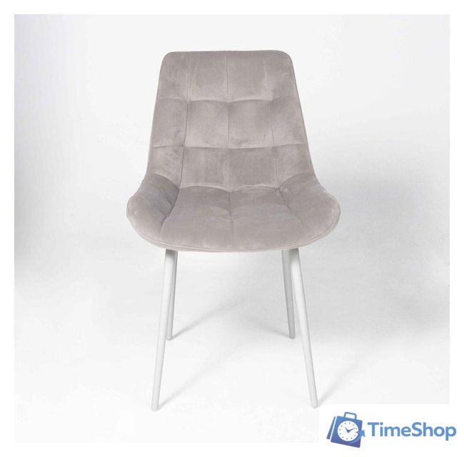 Стул Алвест AV 405 (бежевый бархат Confetti smoke/белый) - Изображение №3 — Интернет-магазин Time-Shop