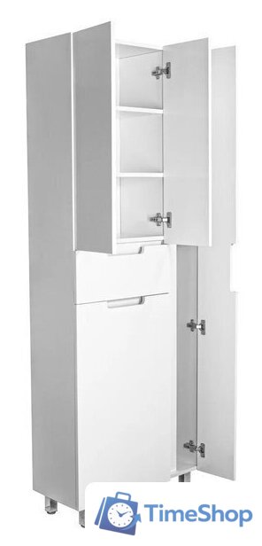  Style Line Шкаф-пенал Оптима 70 (напольный, корзина, отделение для халата) - Изображение №3 — Интернет-магазин Time-Shop