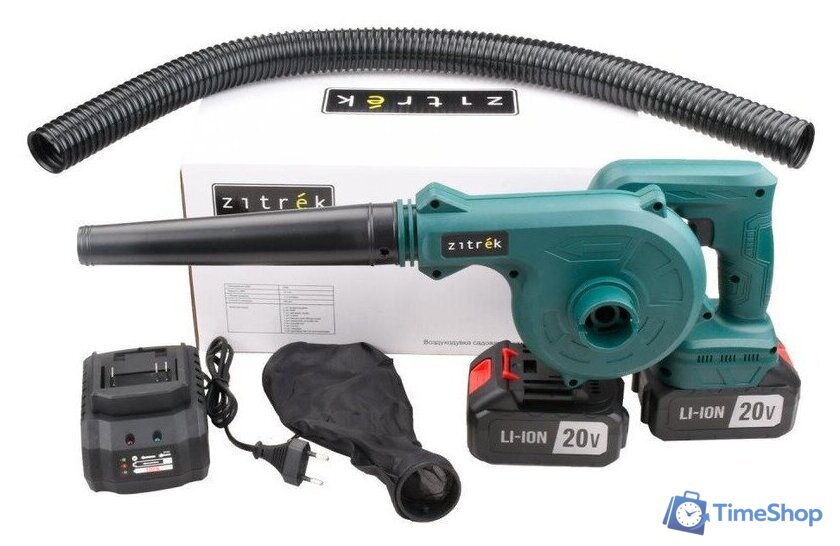 Ручная воздуходувка Zitrek ZKBL21 085-2051 (с 2-мя АКБ) - Изображение №1 — Интернет-магазин Time-Shop