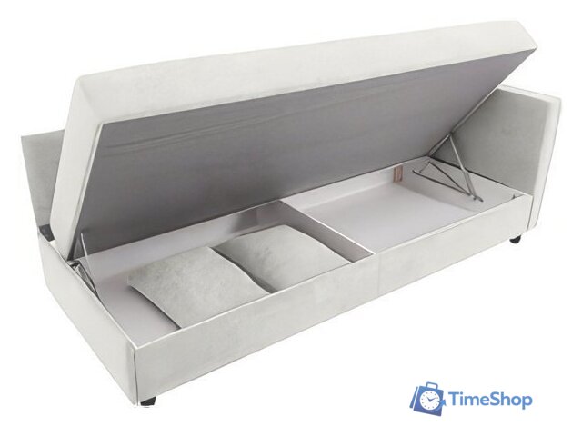 Тахта Krones Эллада (велюр, светло-серый) - Изображение №2 — Интернет-магазин Time-Shop