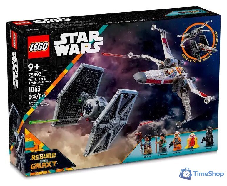Конструктор LEGO Star Wars 75393 Микс истребителей TIE и X-Wing - Изображение №1 — Интернет-магазин Time-Shop