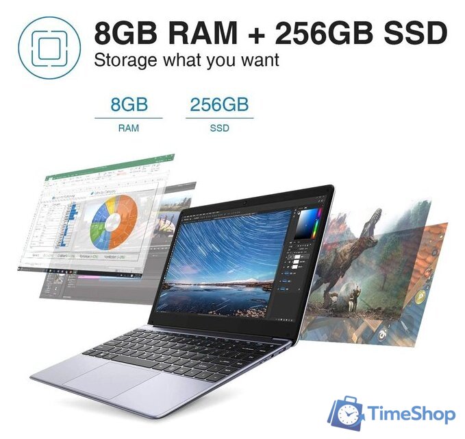 Ноутбук Chuwi HeroBook Pro CWI514-iN40208G256G - Изображение №7 — Интернет-магазин Time-Shop