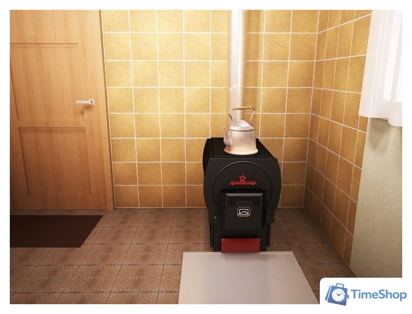 Свободностоящая печь-камин Теплодар Локомотивъ 120 - Изображение №3 — Интернет-магазин Time-Shop