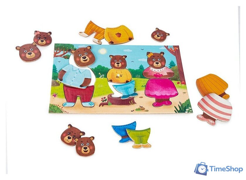 Мозаика/пазл Genio Kids Семья медведей 2307C - Изображение №2 — Интернет-магазин Time-Shop