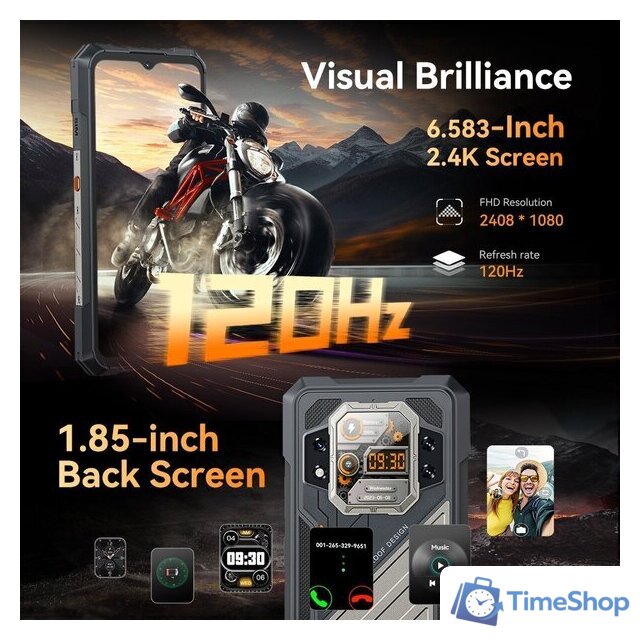 Телефон Cubot KingKong X 16GB/256GB (черный) - Изображение №5 — Интернет-магазин Time-Shop