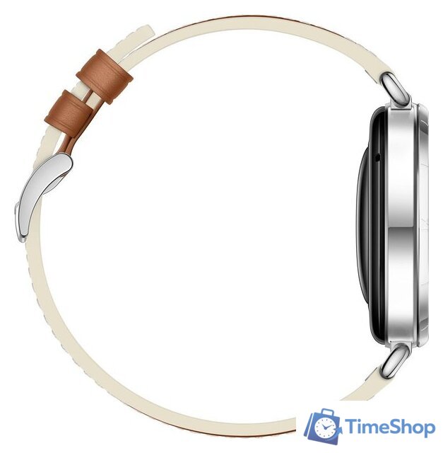 Умные часы Huawei Watch GT 6 41 мм (серебристый, с коричневым кожаным ремешком, международная версия) - Изображение №6 — Интернет-магазин Time-Shop