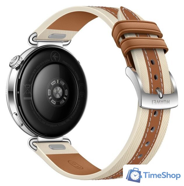 Умные часы Huawei Watch GT 6 41 мм (серебристый, с коричневым кожаным ремешком, международная версия) - Изображение №4 — Интернет-магазин Time-Shop