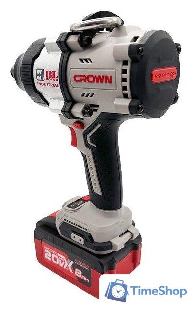 Гайковерт Crown CT22056HX-8SC4 BMC (с 1-им АКБ, кейс) - Изображение №4 — Интернет-магазин Time-Shop