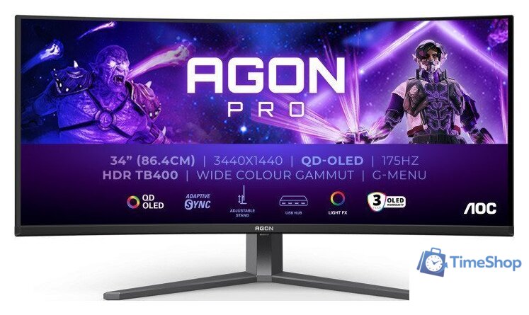Игровой монитор AOC Agon Pro QD-OLED AG346UCD - Изображение №1 — Интернет-магазин Time-Shop