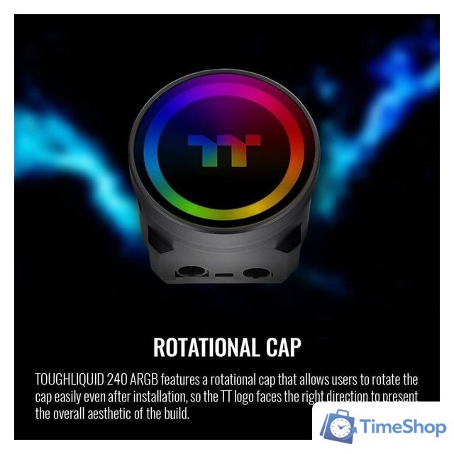 Система жидкостного охлаждения для процессора Thermaltake Toughliquid 240 ARGB Sync CL-W319-PL12BL-A - Изображение №6 — Интернет-магазин Time-Shop