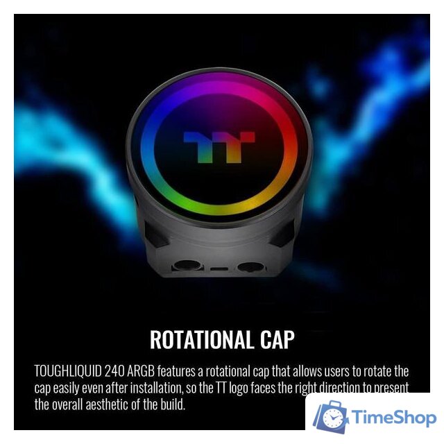 Система жидкостного охлаждения для процессора Thermaltake Toughliquid 240 ARGB Sync CL-W319-PL12BL-A - Изображение №6 — Интернет-магазин Time-Shop