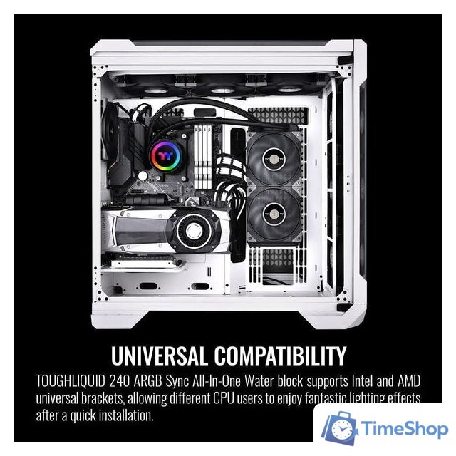 Система жидкостного охлаждения для процессора Thermaltake Toughliquid 240 ARGB Sync CL-W319-PL12BL-A - Изображение №7 — Интернет-магазин Time-Shop
