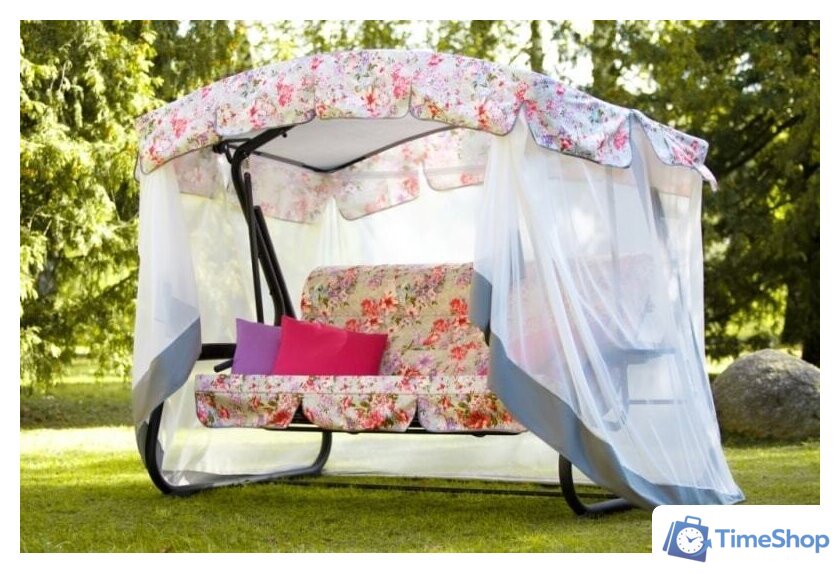 Садовые качели Olsa Турин премиум FLower с1202 - Изображение №1 — Интернет-магазин Time-Shop