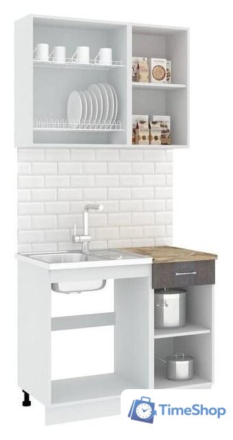 Готовая кухня Кортекс-мебель Корнелия Лира-лайт 1м (дуб сонома/марсель) - Изображение №2 — Интернет-магазин Time-Shop