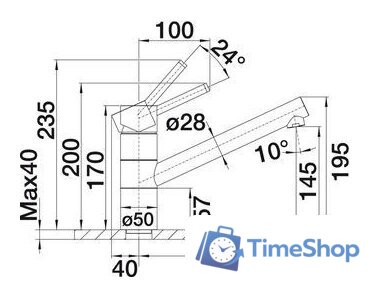 Смеситель Blanco TIVO - Изображение №3 — Интернет-магазин Time-Shop