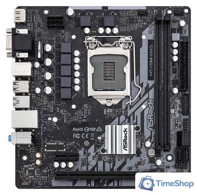 Материнская плата ASRock H510M-HVS R2.0 - Изображение №1 — Интернет-магазин Time-Shop