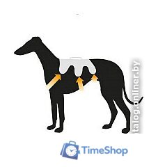 Шлея Ferplast Ergotrekking XL 75467152 (XL, черный) - Изображение №9 — Интернет-магазин Time-Shop