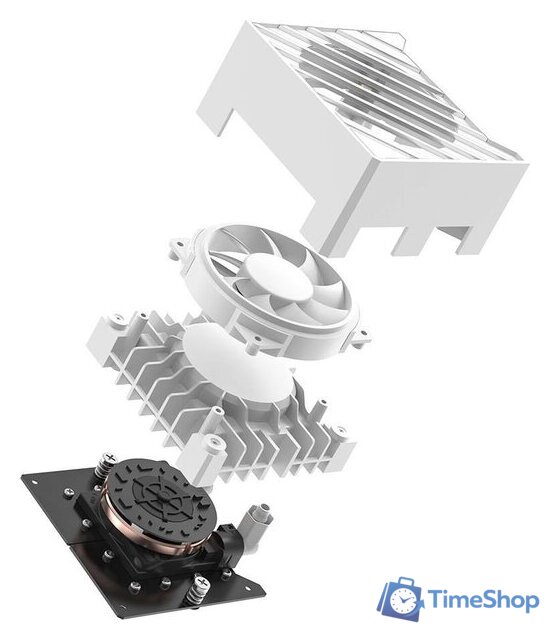 Система жидкостного охлаждения для процессора ID-Cooling DashFlow 360 XT Lite White - Изображение №5 — Интернет-магазин Time-Shop
