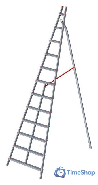 Лестница-стремянка Новая высота NV 319 алюминиевая садовая 12 ступеней - Изображение №1 — Интернет-магазин Time-Shop