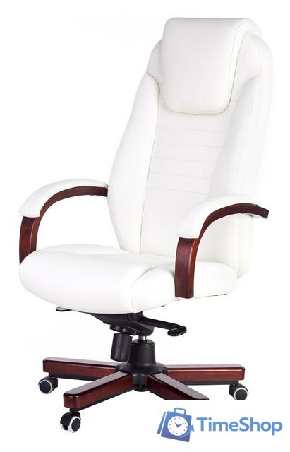 Офисное кресло Бюрократ T-9923WALNUT/IVORY (слоновая кость) - Изображение №3 — Интернет-магазин Time-Shop