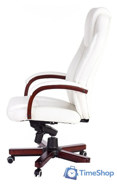 Офисное кресло Бюрократ T-9923WALNUT/IVORY (слоновая кость) - Изображение №4 — Интернет-магазин Time-Shop