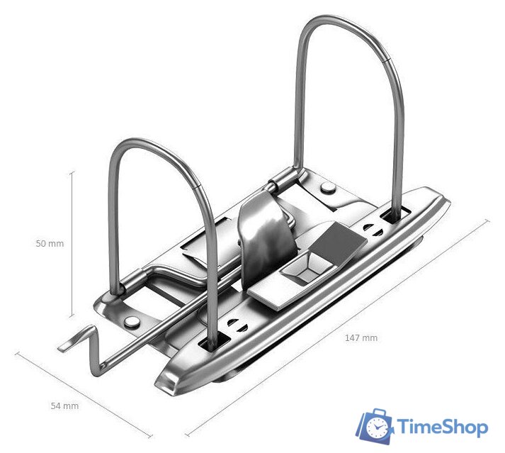 Папка-регистратор Erich Krause Basic 50 мм 70 (серый) - Изображение №3 — Интернет-магазин Time-Shop