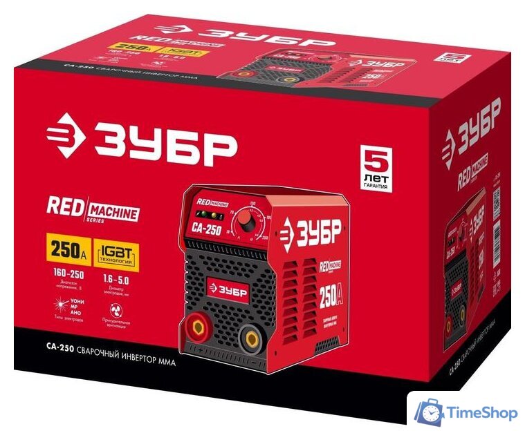 Сварочный инвертор Зубр СА-250 - Изображение №7 — Интернет-магазин Time-Shop