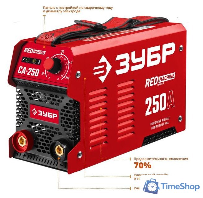 Сварочный инвертор Зубр СА-250 - Изображение №3 — Интернет-магазин Time-Shop