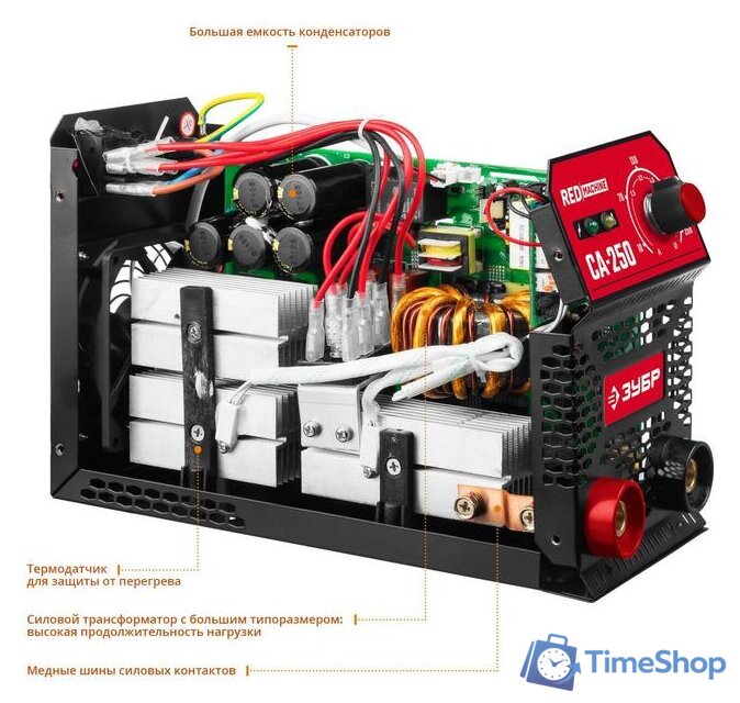 Сварочный инвертор Зубр СА-250 - Изображение №5 — Интернет-магазин Time-Shop