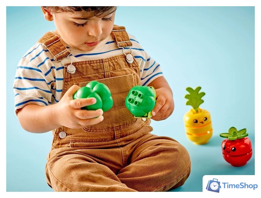 Конструктор LEGO Duplo 10982 Трактор для перевозки овощей и фруктов - Изображение №8 — Интернет-магазин Time-Shop