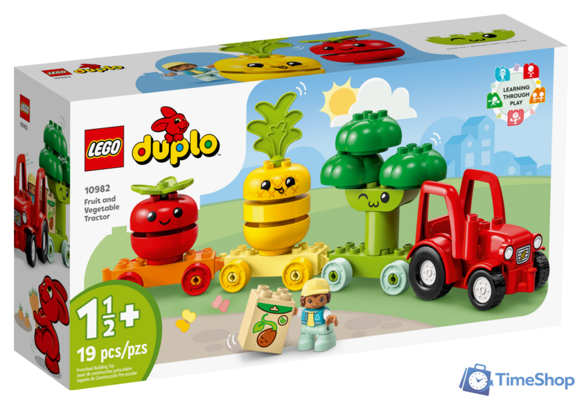 Конструктор LEGO Duplo 10982 Трактор для перевозки овощей и фруктов - Изображение №1 — Интернет-магазин Time-Shop
