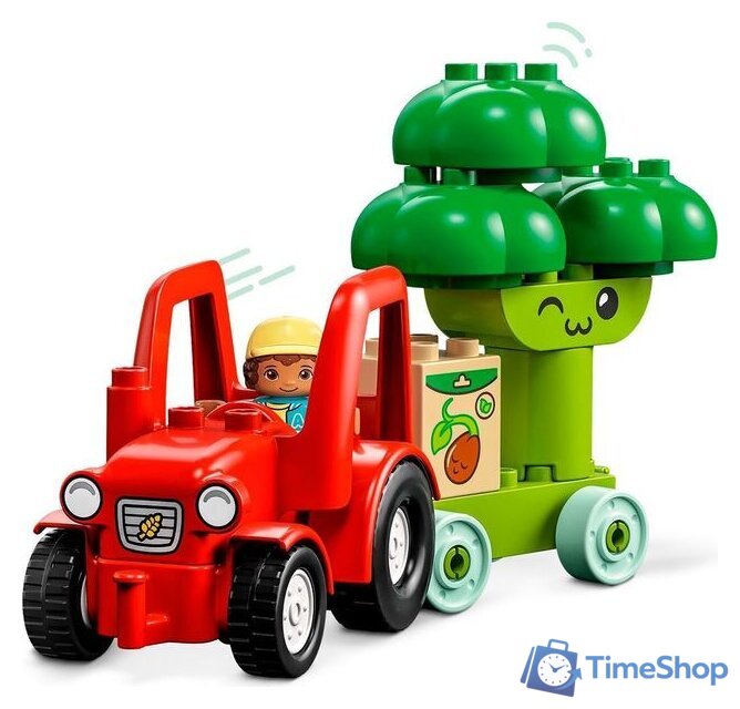 Конструктор LEGO Duplo 10982 Трактор для перевозки овощей и фруктов - Изображение №4 — Интернет-магазин Time-Shop