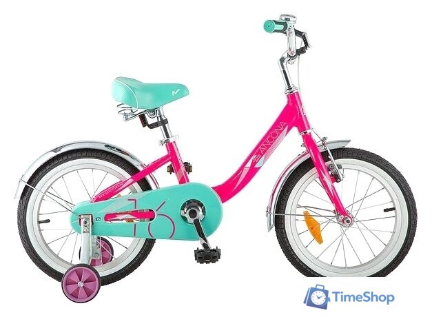 Детский велосипед Novatrack Ancona 16 (розовый/голубой, 2018) - Изображение №1 — Интернет-магазин Time-Shop