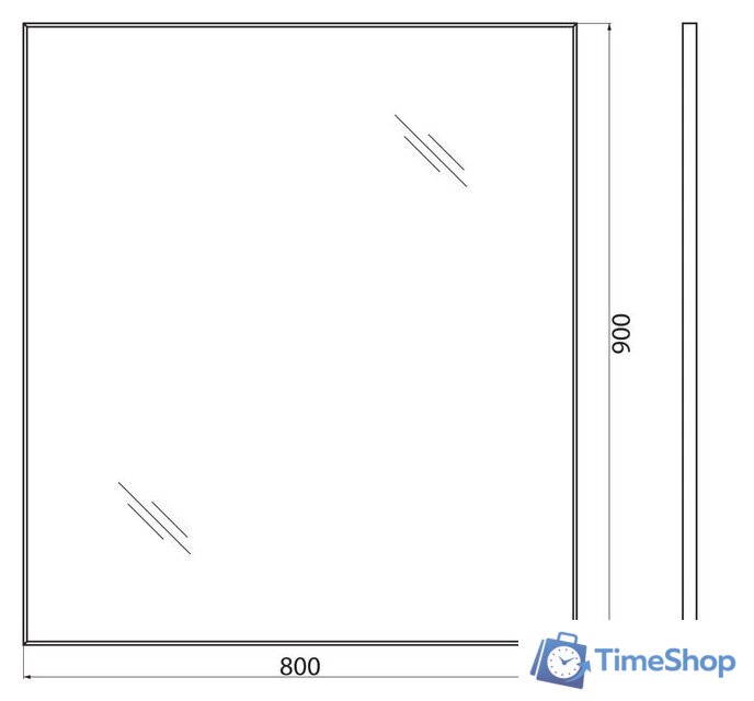  BelBagno Зеркало SPC-AL-800-900 - Изображение №4 — Интернет-магазин Time-Shop