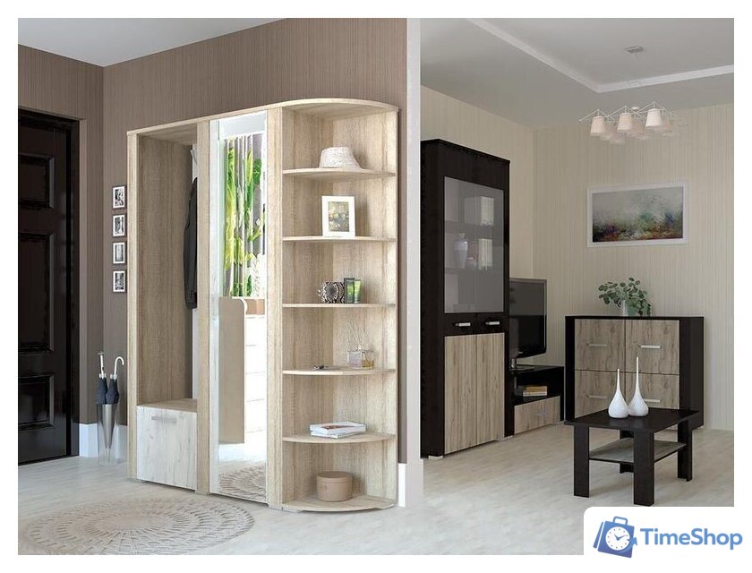 Комод Интерлиния Коламбия КЛ-9 (дуб венге/дуб серый) - Изображение №7 — Интернет-магазин Time-Shop