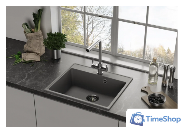 Кухонная мойка Ulgran QUARTZ Forte 580-03 (десерт) - Изображение №3 — Интернет-магазин Time-Shop