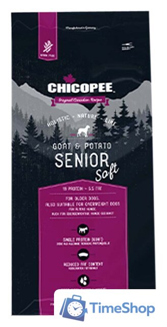 Сухой корм для собак Chicopee HNL Soft Senior Goat & Potato (коза с картофелем) 2 кг - Изображение №1 — Интернет-магазин Time-Shop