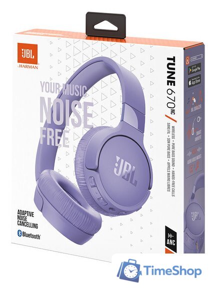 Наушники JBL Tune 670NC (сиреневый, китайская версия) - Изображение №12 — Интернет-магазин Time-Shop
