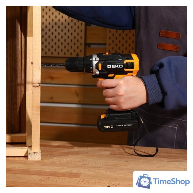 Дрель-шуруповерт Deko Banger 20V ONE + Set 63 083-1043 (с 2-мя АКБ, кейс) - Изображение №5 — Интернет-магазин Time-Shop