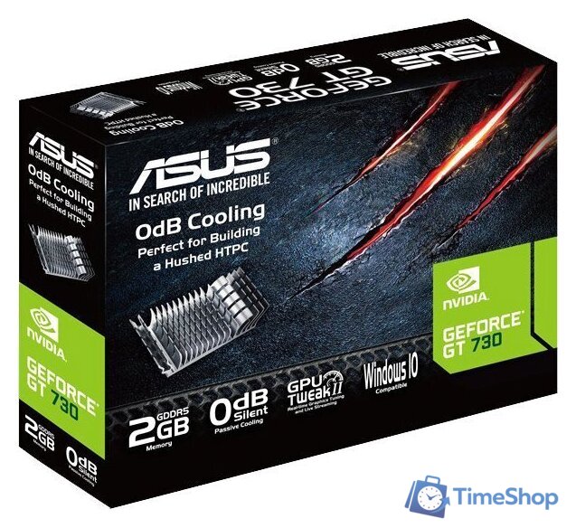 Видеокарта ASUS GeForce GT 730 2GB GDDR5 GT730-SL-2GD5-BRK - Изображение №4 — Интернет-магазин Time-Shop