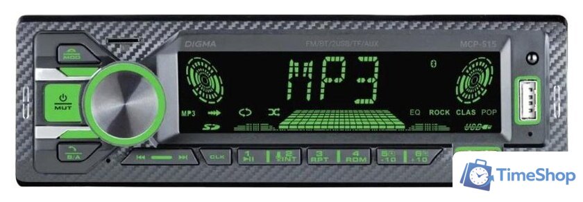 USB-магнитола Digma MCP-515 - Изображение №1 — Интернет-магазин Time-Shop