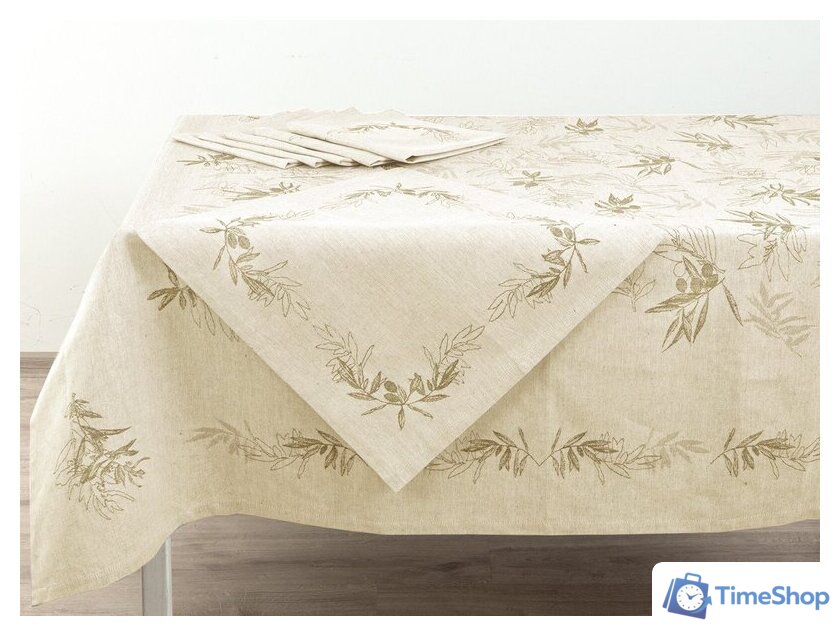 Скатерть Pole Kvetak (Беларускі лён) 170x175 224С73-ШР/уп.кор. (133 Олли 162/сорт 2) - Изображение №1 — Интернет-магазин Time-Shop