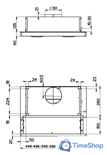 Кухонная вытяжка Faber Flox IX A45 315.0567.350 - Изображение №2 — Интернет-магазин Time-Shop