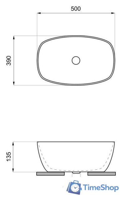 Умывальник Wellsee Ground Breaking 337705000 - Изображение №9 — Интернет-магазин Time-Shop