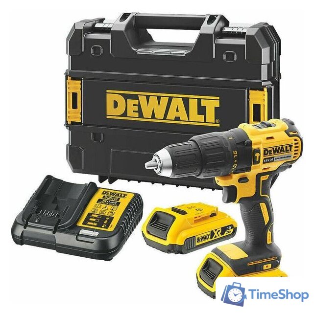 Ударная дрель-шуруповерт DeWalt DCD778D2T-QW (с 2-мя АКБ, кейс) - Изображение №2 — Интернет-магазин Time-Shop