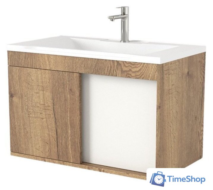  Дабер Тумба под умывальник 014 60 Т14.6.0.21 (дуб галифакс/белый) - Изображение №1 — Интернет-магазин Time-Shop