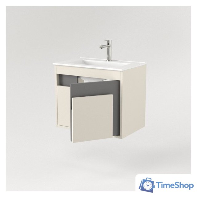  Дабер Тумба под умывальник 016 70 Т16.7.0.19 (бежевый/серый) - Изображение №3 — Интернет-магазин Time-Shop